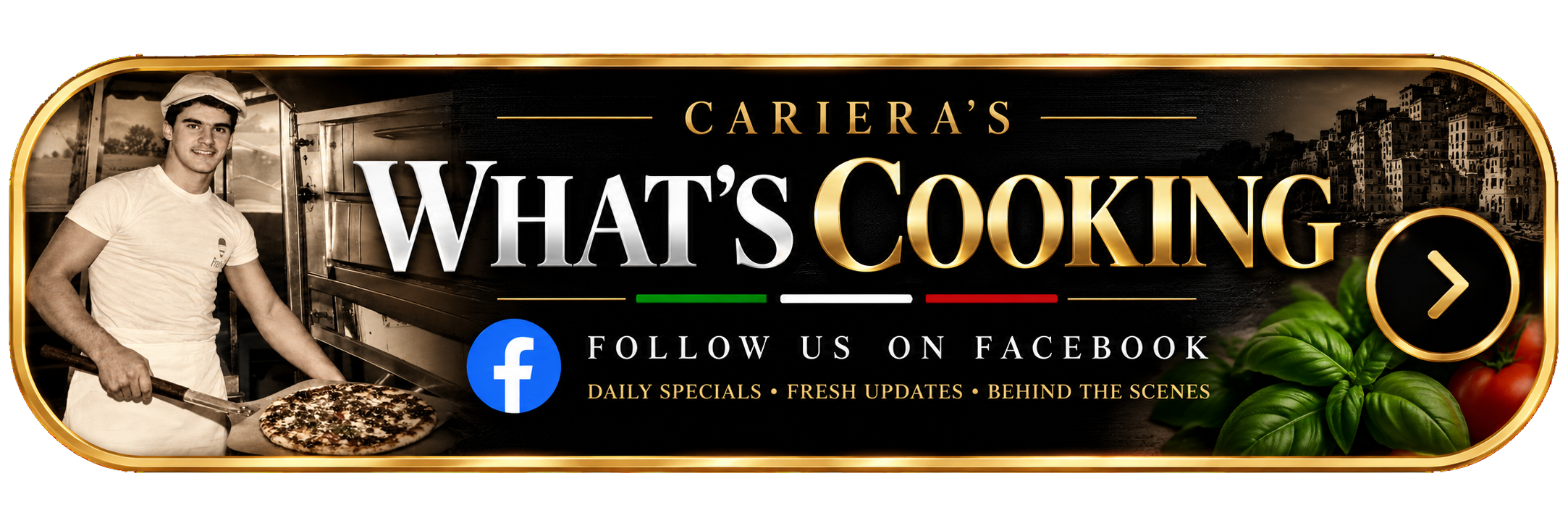 What's Cooking - Follow Cariera's on Facebook