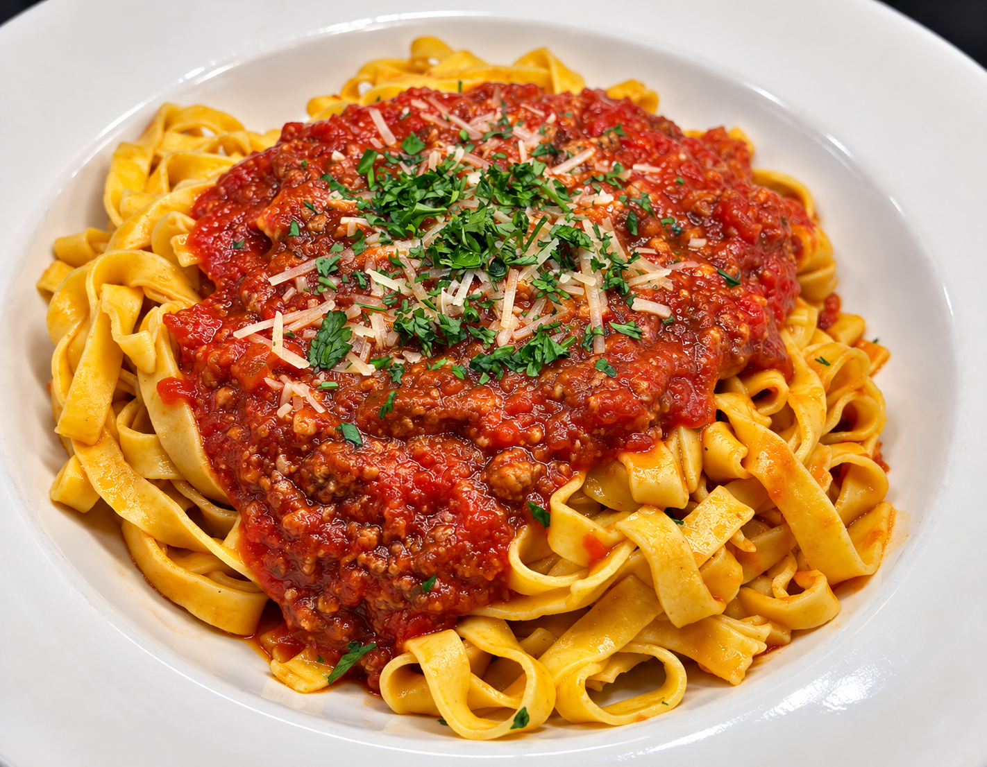 Cariera's pasta with meat sauce