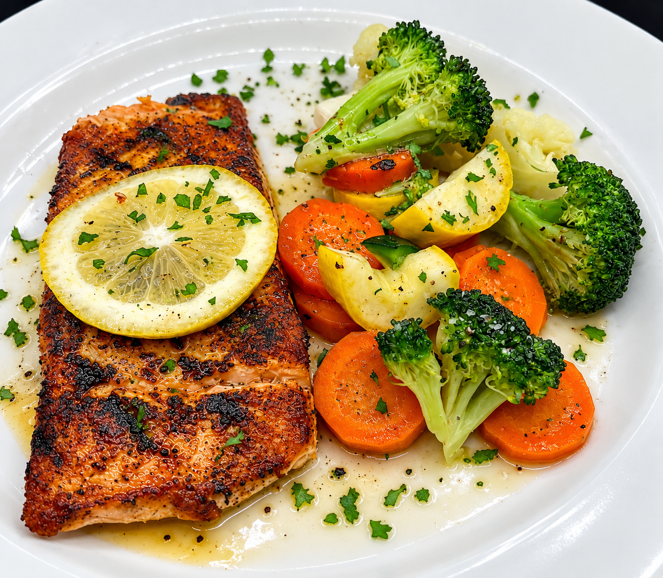 Cariera's salmon dinner